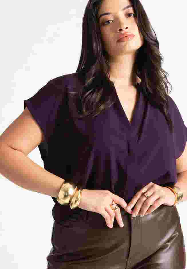 Notch Collar Blouse image number 0