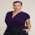 Notch Collar Blouse image number null