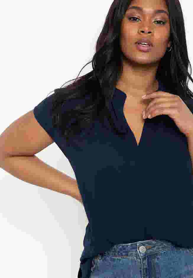 Notch Collar Blouse image number 0