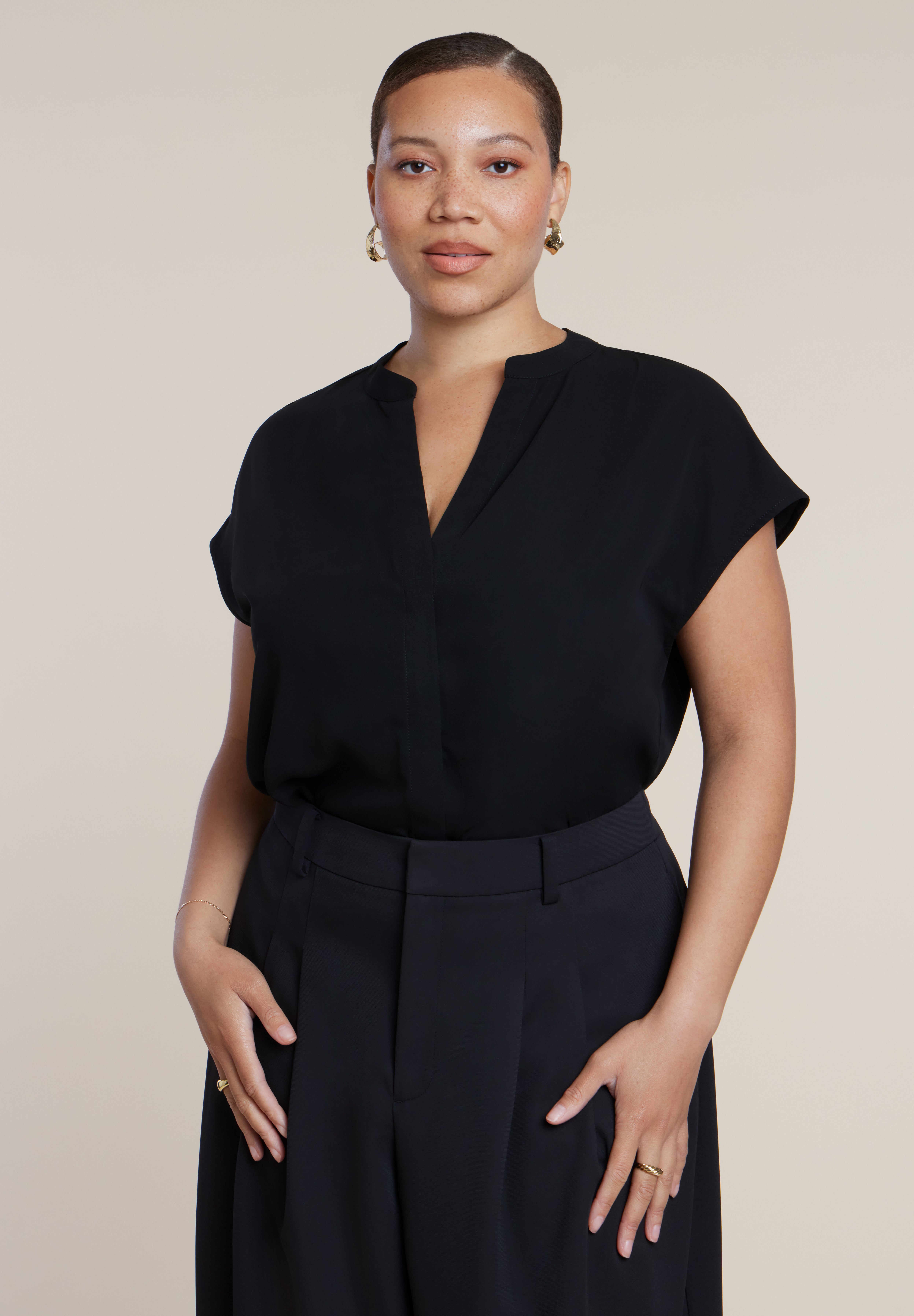 Notch Collar Blouse image number 0