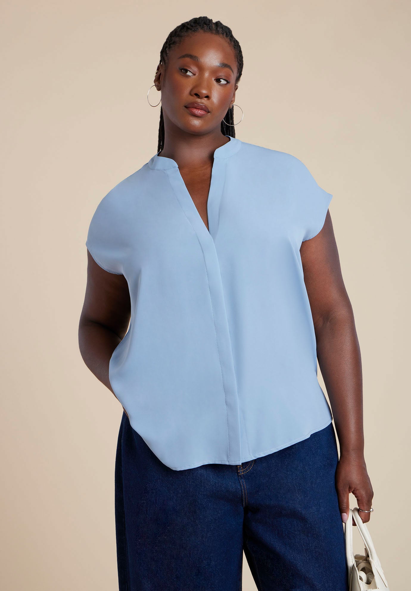 Notch Collar Blouse image number 0