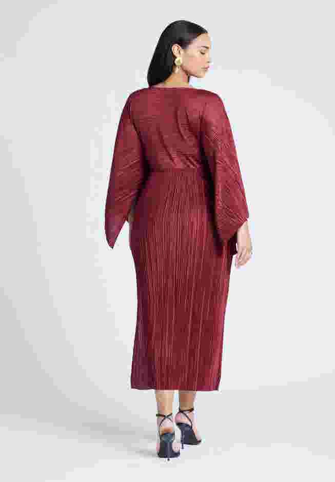 Cape Effect Plisse Dress image number 1