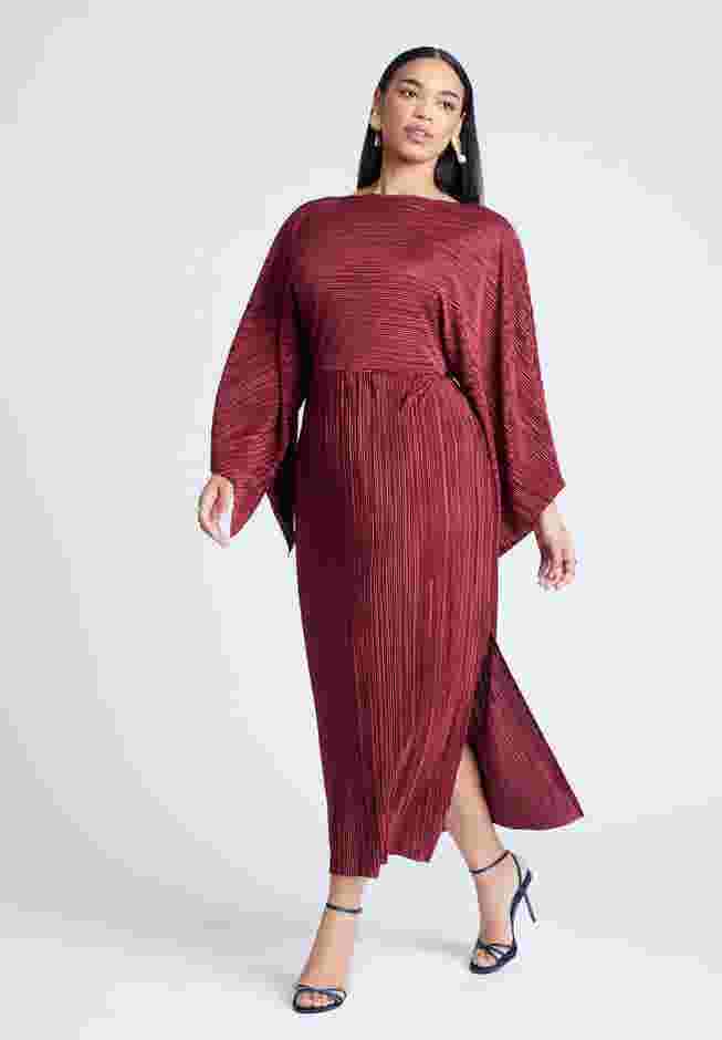 Cape Effect Plisse Dress image number 0