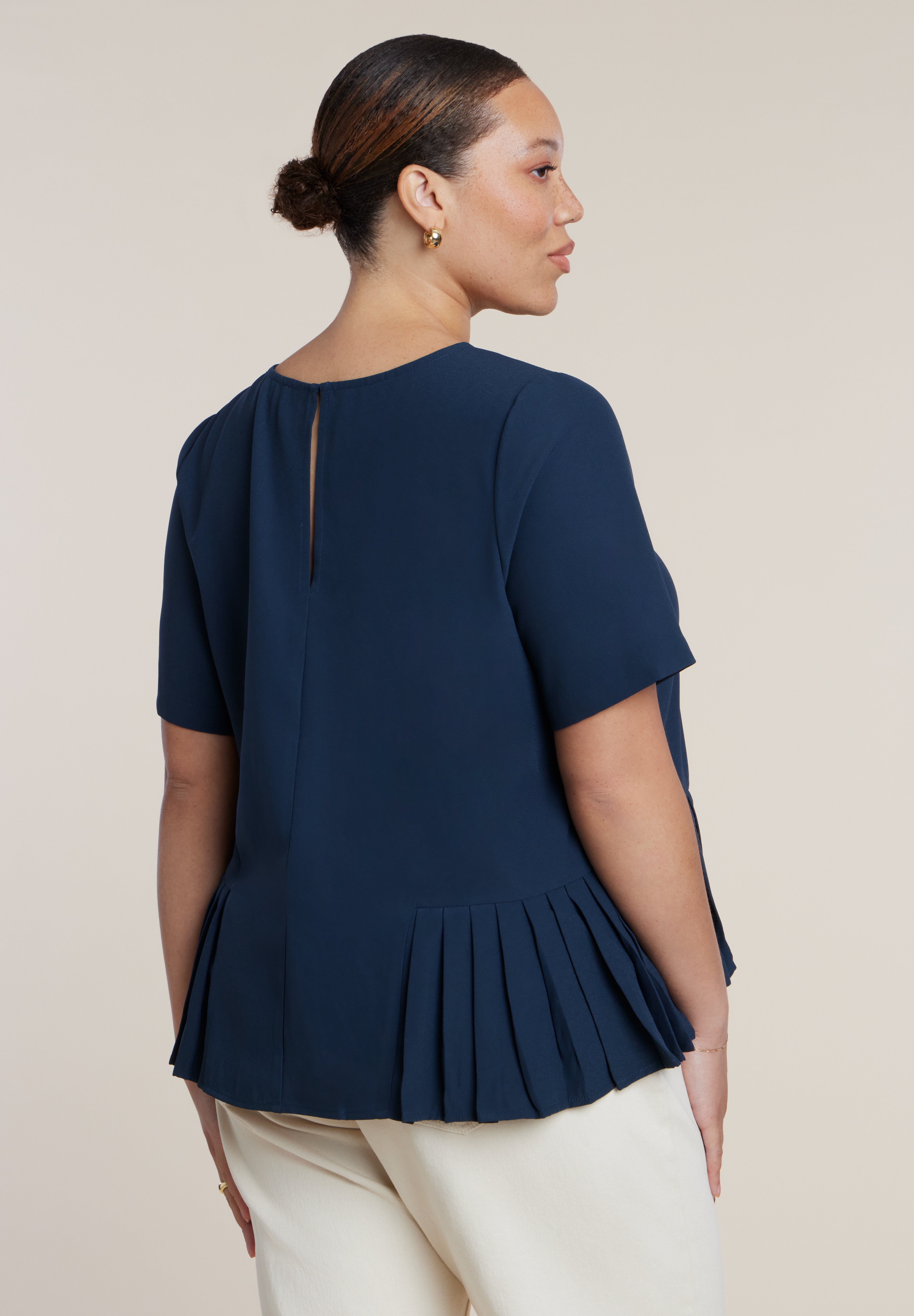 Pleated Hem Top image number 1