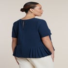 Pleated Hem Top image number null