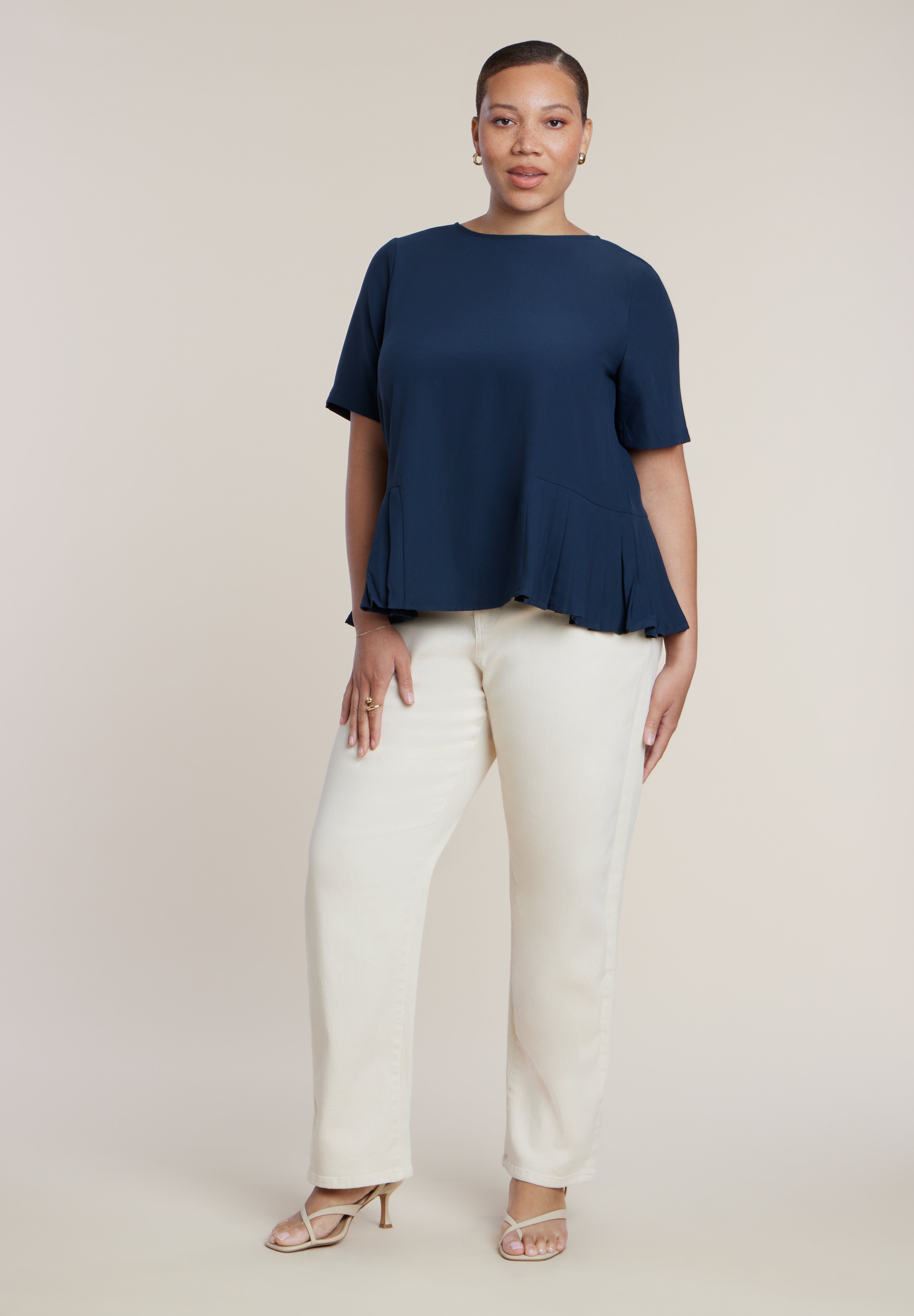 Pleated Hem Top image number 2