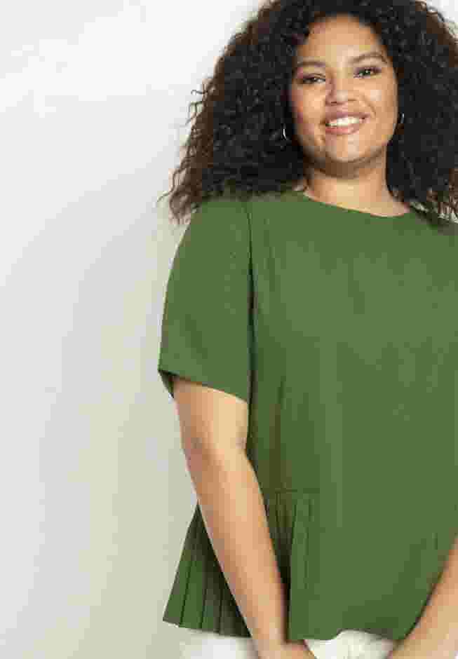 Pleated Hem Top image number 0