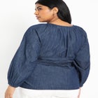 Dramatic Faux Wrap Top image number null