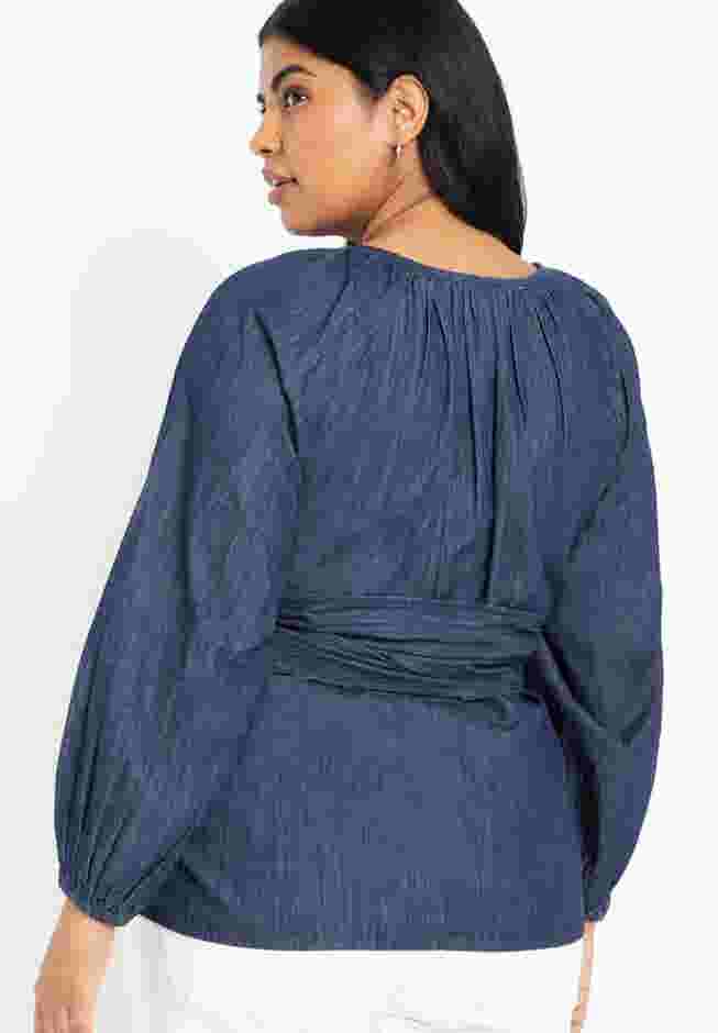 Dramatic Faux Wrap Top image number 1