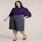 Bow Blouse With Flutter Sleeve image number null