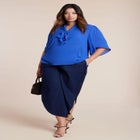 Bow Blouse With Flutter Sleeve image number null