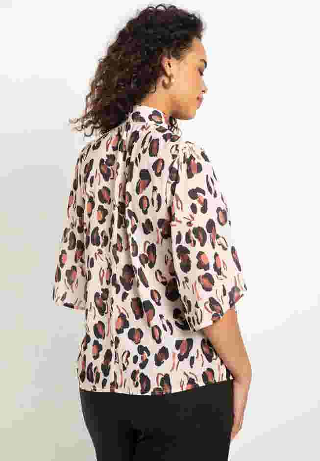 Bow Blouse with Flutter Sleeve image number 1