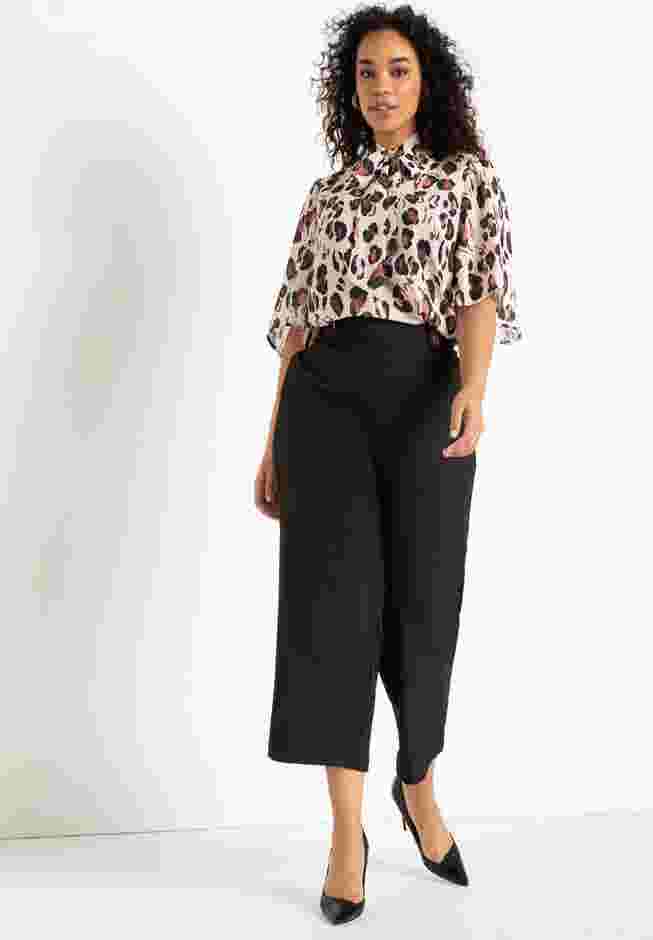 Bow Blouse with Flutter Sleeve image number 2