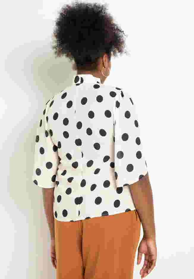 Bow Blouse with Flutter Sleeve image number 1