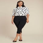 Bow Blouse With Flutter Sleeve image number null