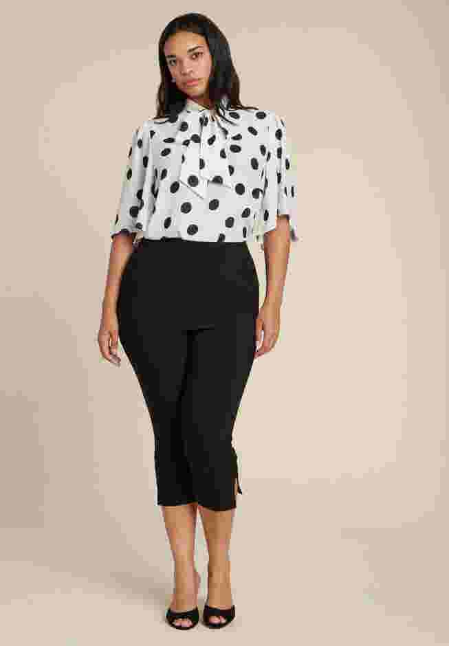 Bow Blouse with Flutter Sleeve image number 3