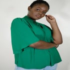 Bow Blouse With Flutter Sleeve image number null