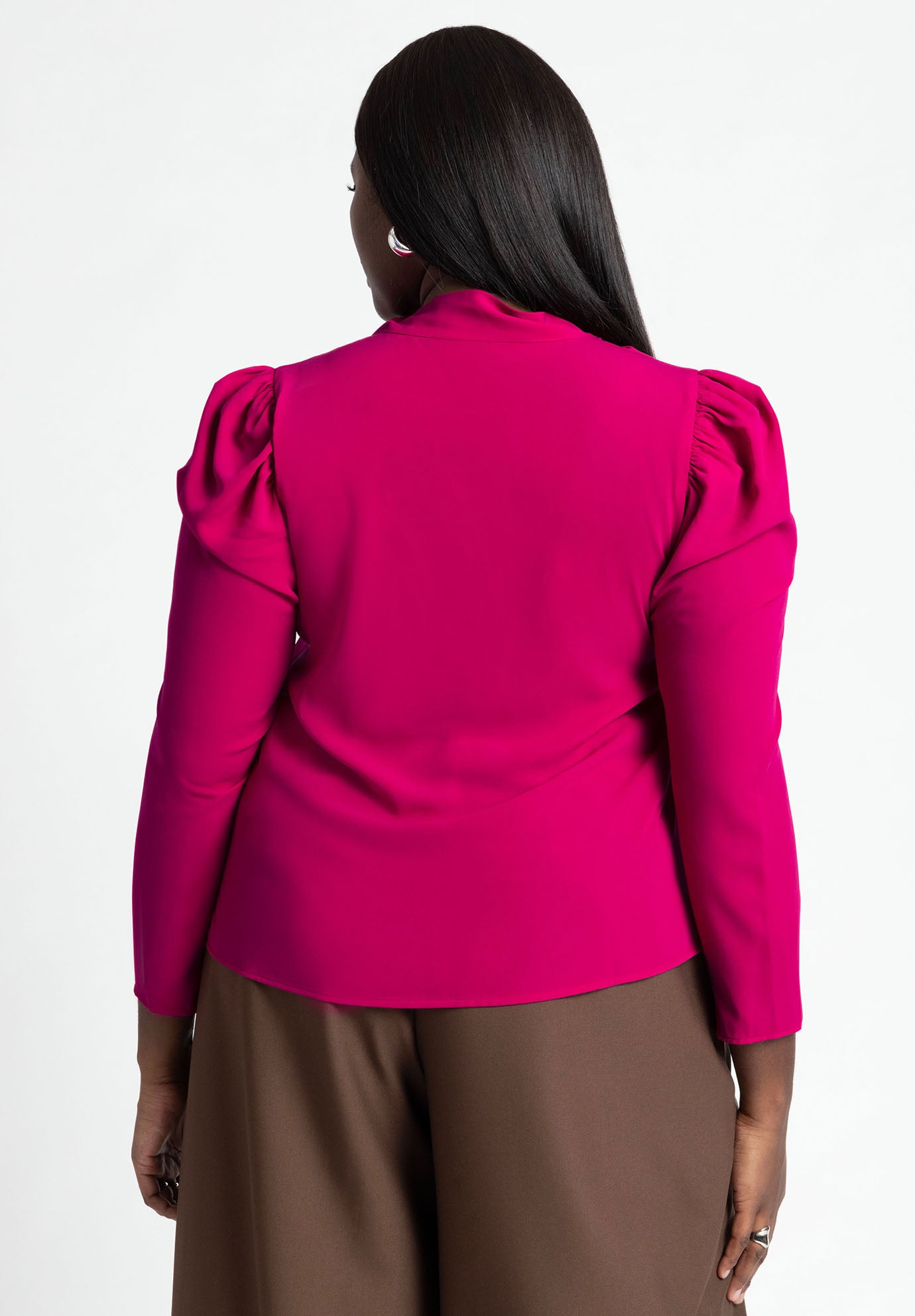 Drape Front Blouse image number 1