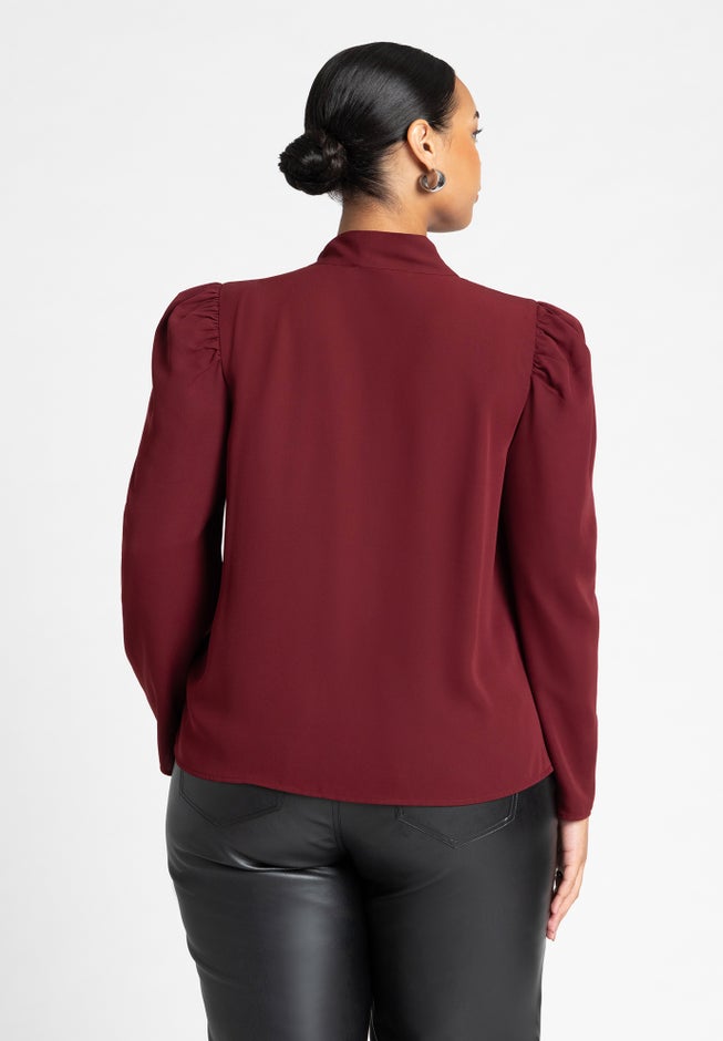Drape Front Blouse image number 1