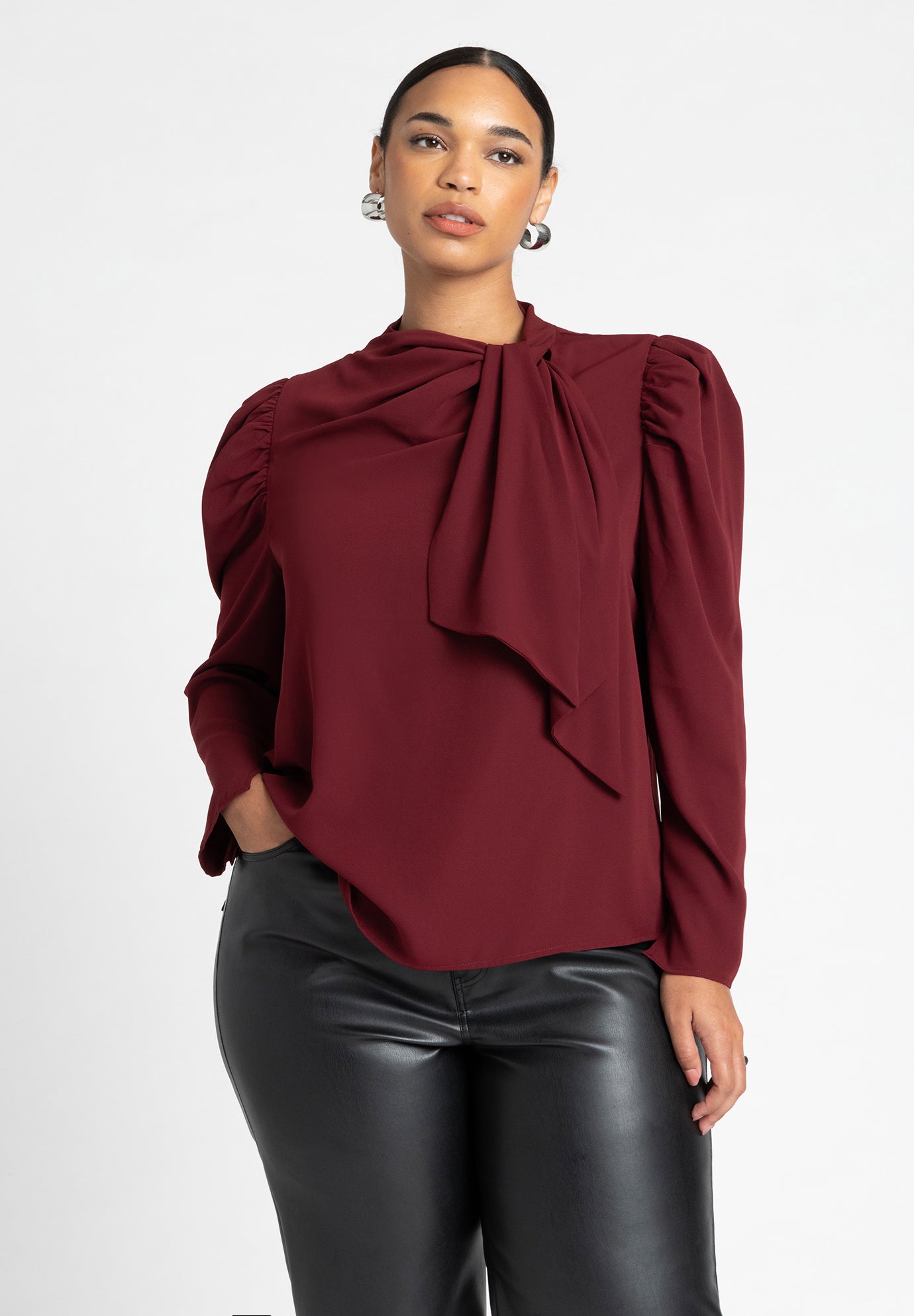 Drape Front Blouse image number 0