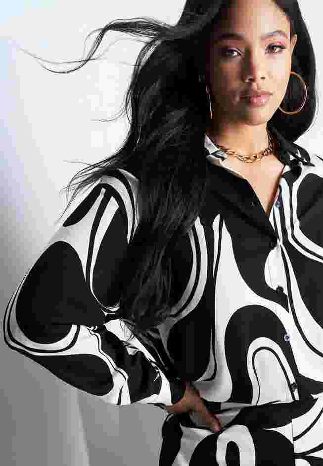 Printed Button Down image number 3