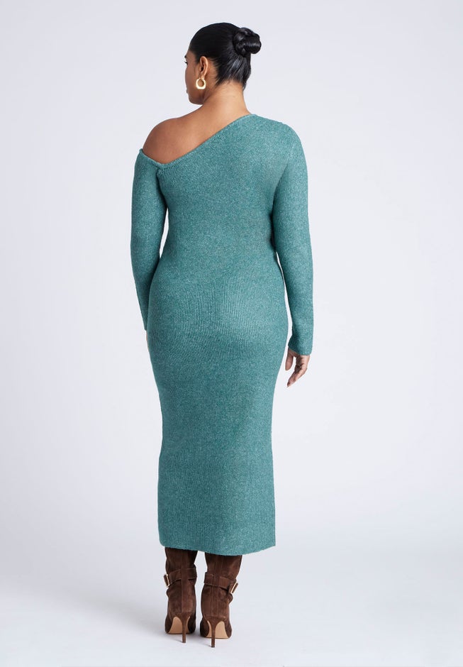 Off Shoulder Sweater Dress image number 1