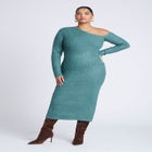 Off Shoulder Sweater Dress image number null