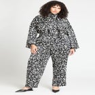 Tie Neck Cape Blouse image number null