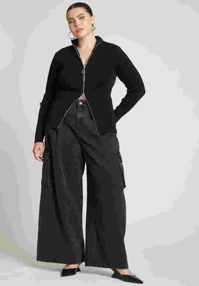 Two Way Zipper Sweater image number 2