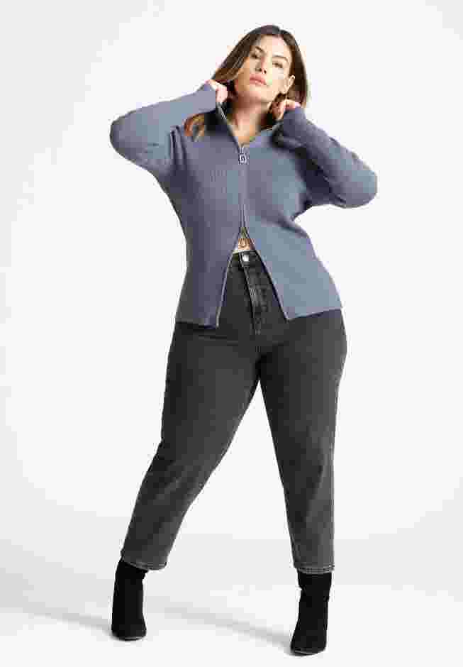 Two Way Zipper Sweater image number 2
