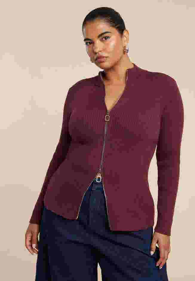 Two Way Zipper Sweater image number 1
