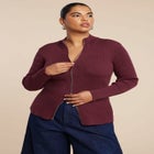 Two Way Zipper Sweater image number null