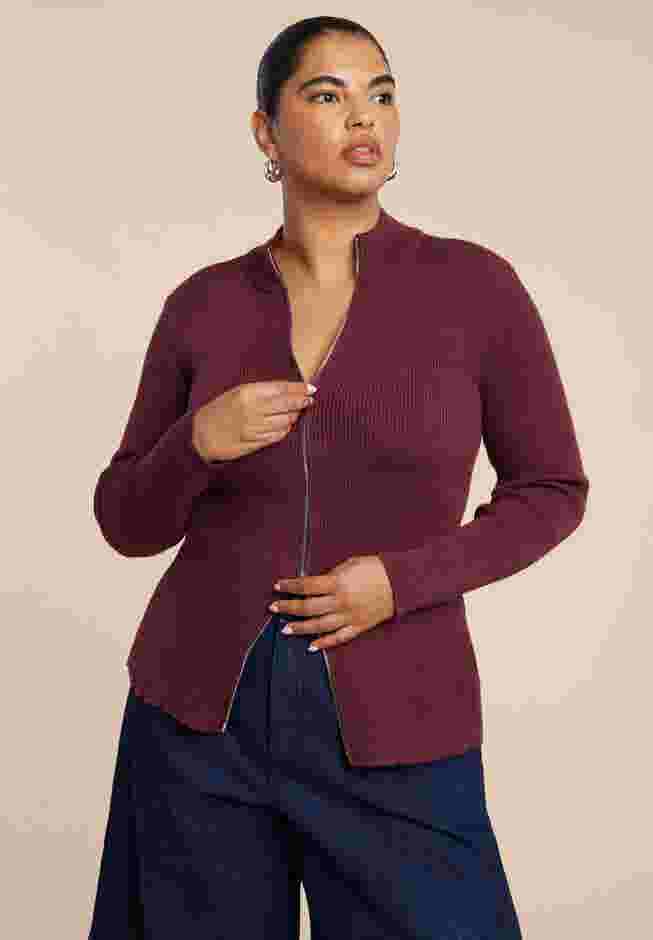 Two Way Zipper Sweater image number 2