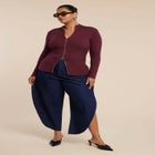 Two Way Zipper Sweater image number null