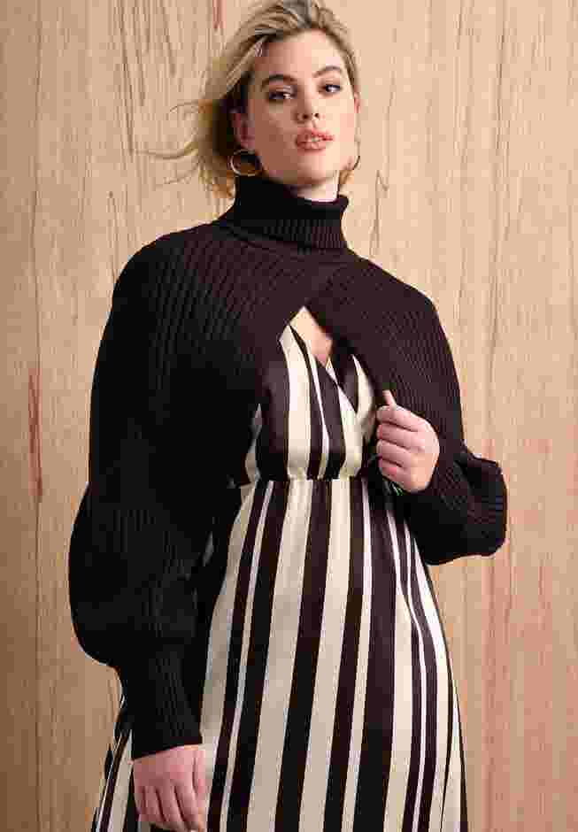 Turtleneck Sweater Sleeve Scarf image number 1