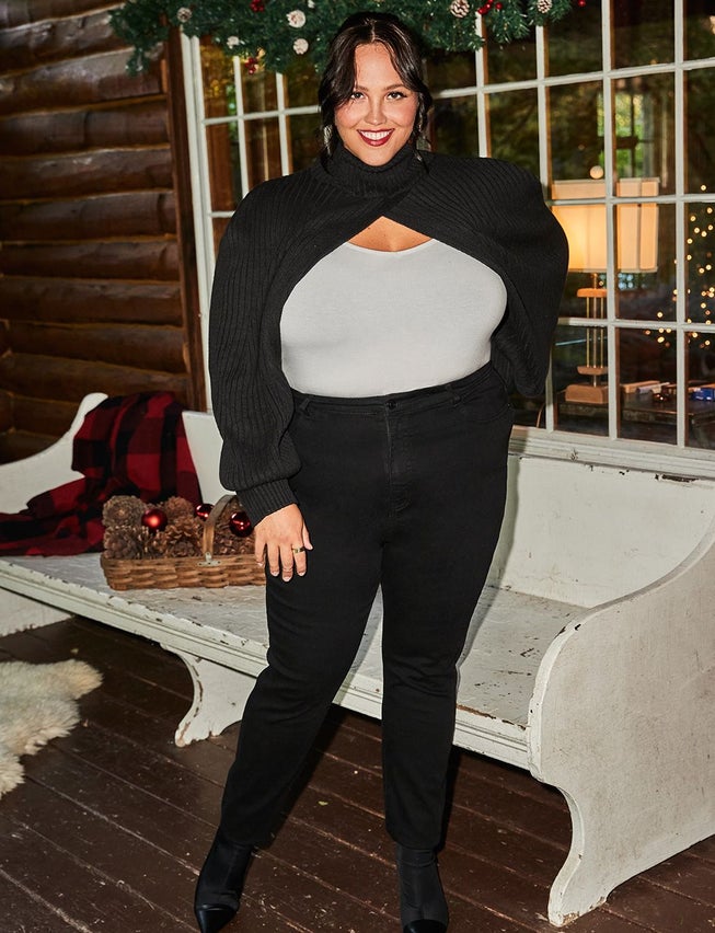 Turtleneck Sweater Sleeve Scarf image number 3