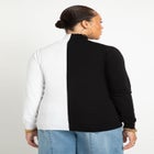 Vertical Colorblocked Turtleneck image number null