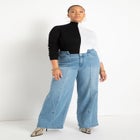 Vertical Colorblocked Turtleneck image number null