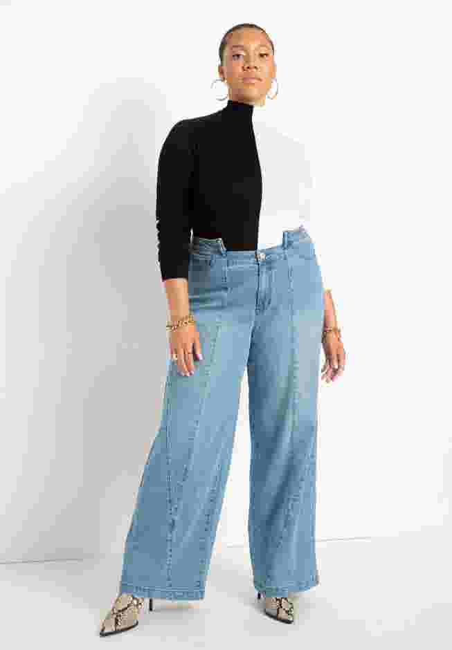 Vertical Colorblocked Turtleneck image number 2