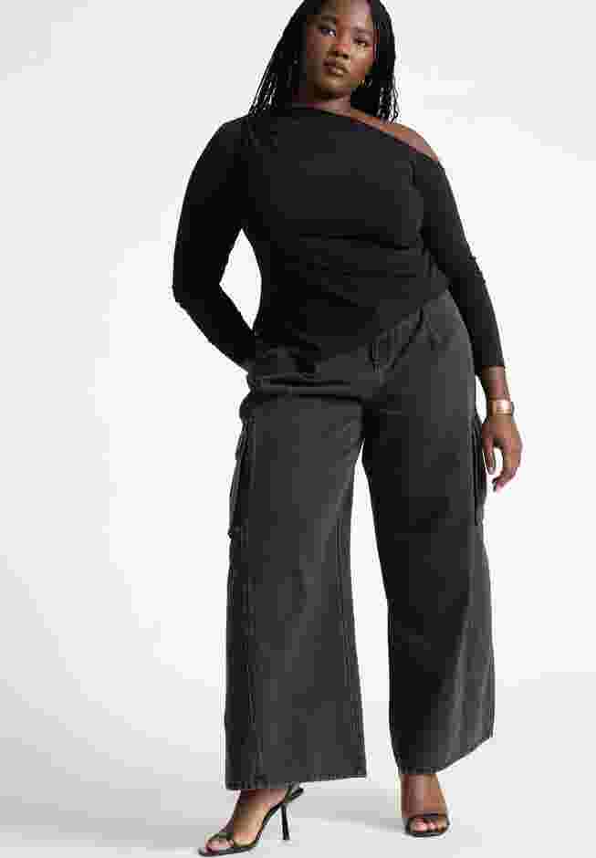 Wide Leg Cargo Jean image number 4