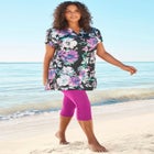 Longer Length Short-Sleeve Swim Tunic image number null