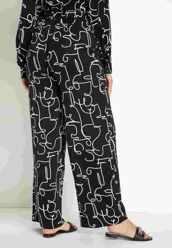 Printed Wide Leg Pant image number 2