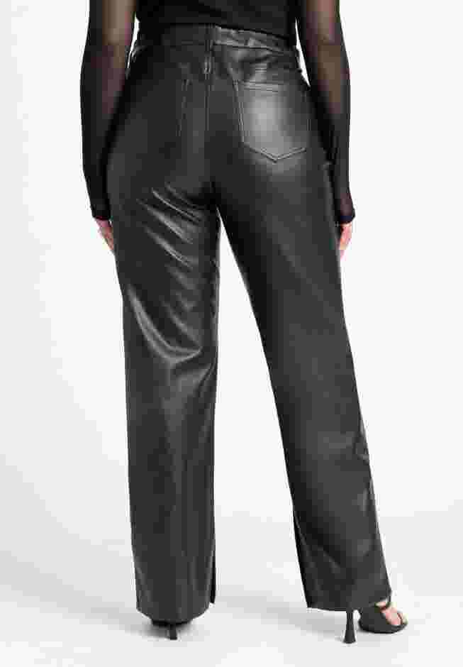 Slit Hem Faux Leather Pant image number 2