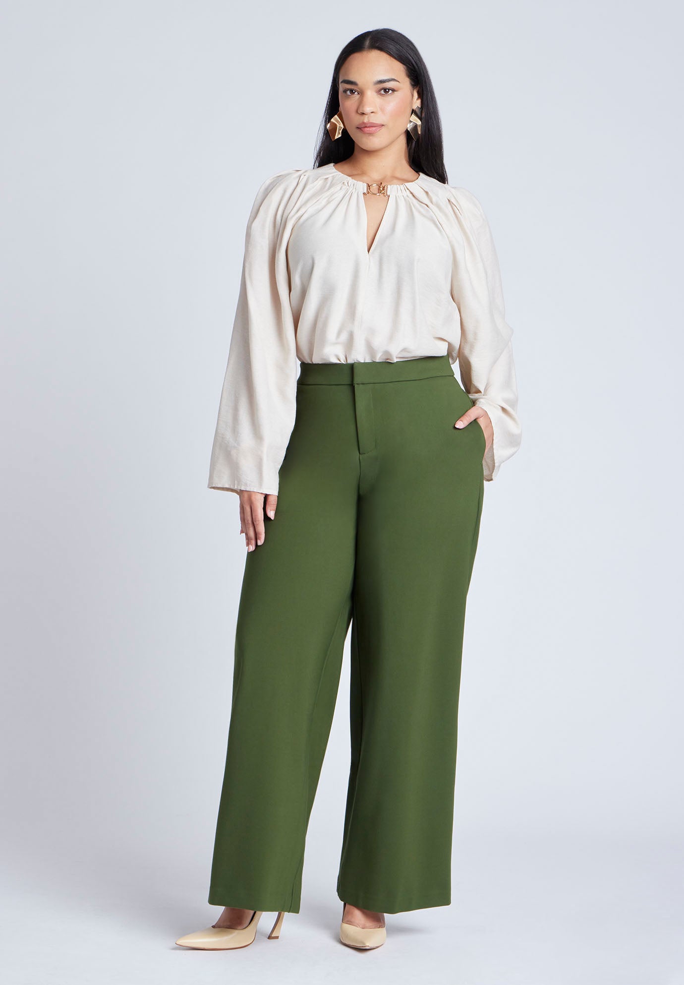 The Ultimate Stretch Wide Leg Pant image number 3