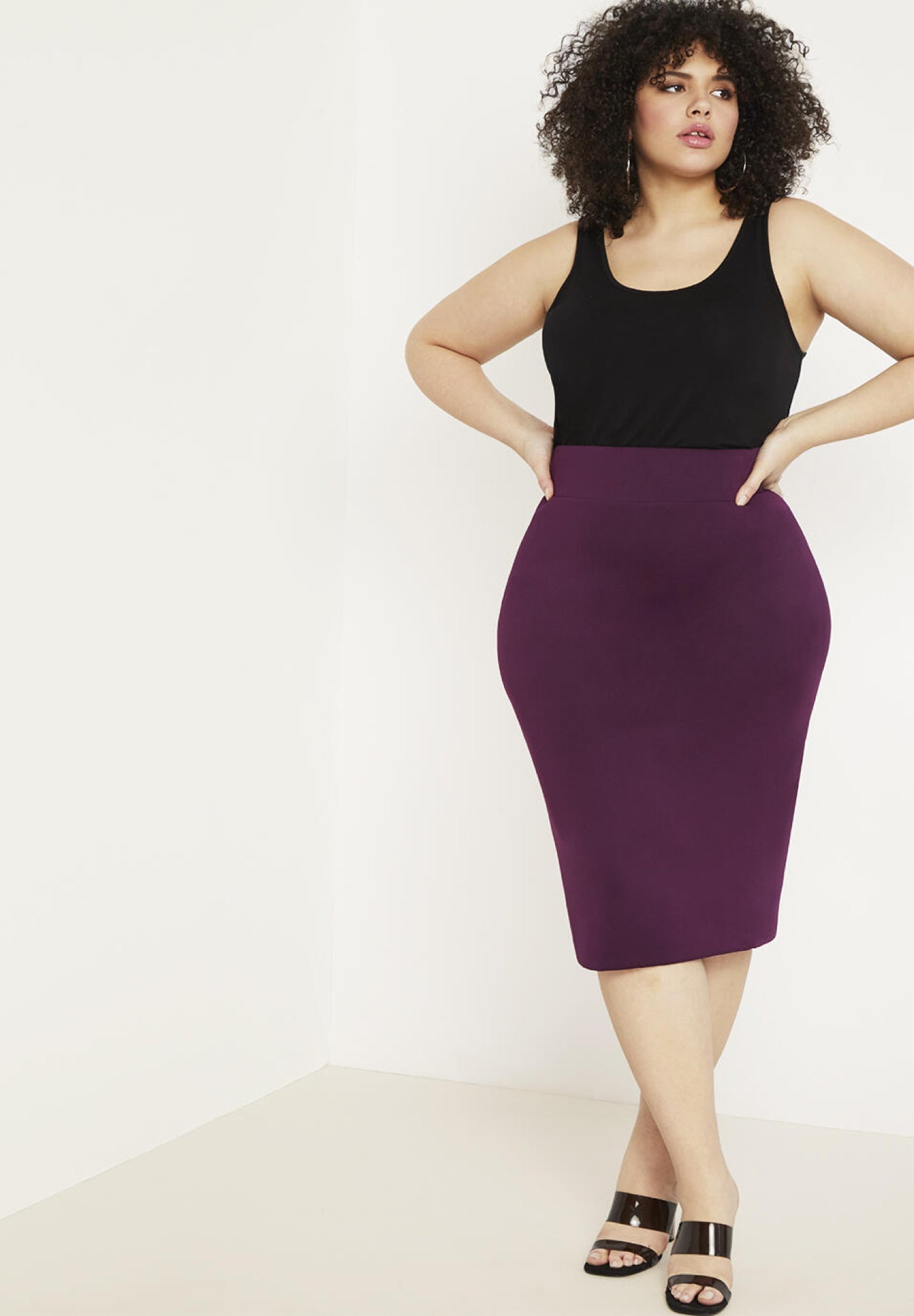 Neoprene Pencil Skirt image number 0