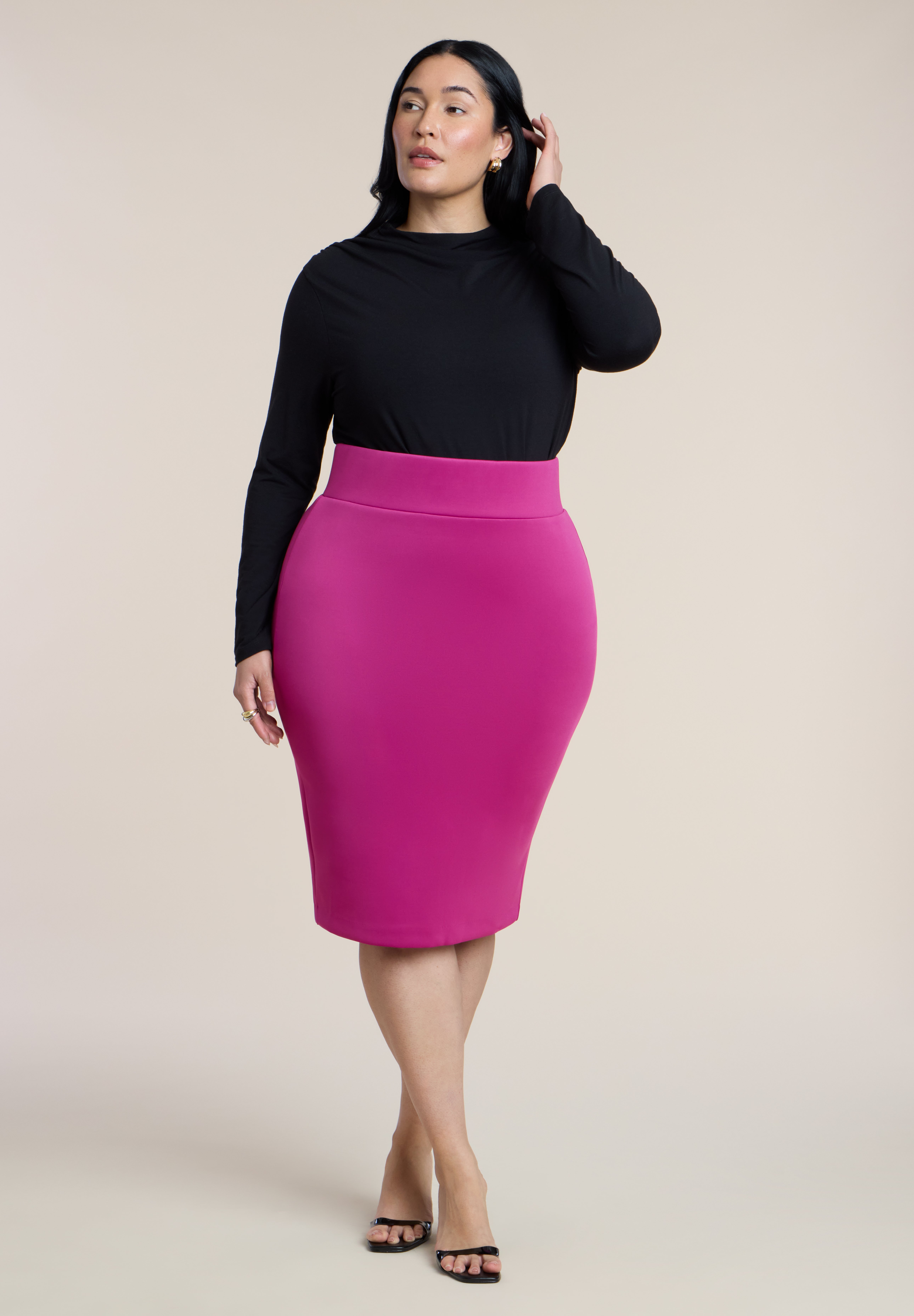 Neoprene Pencil Skirt image number 0