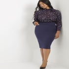 Neoprene Pencil Skirt image number null