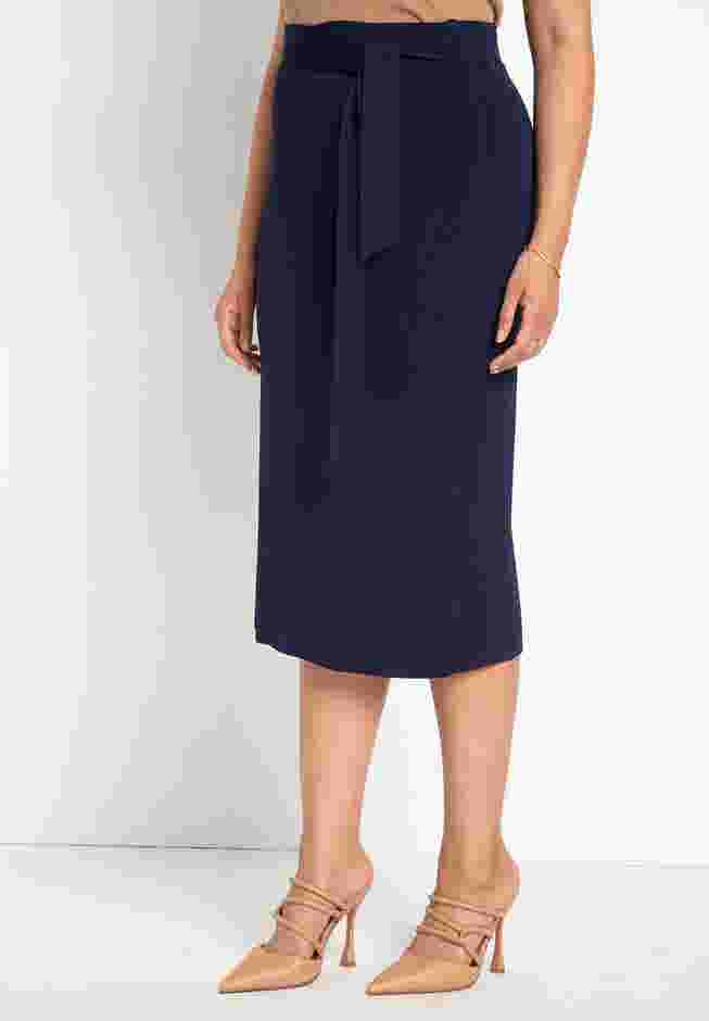 Tie Waist Midi Skirt image number 1