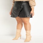 Faux Leather Mini Skirt image number null