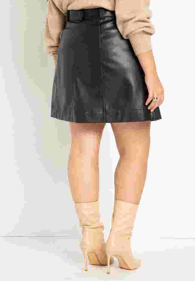 Faux Leather Mini Skirt image number 2